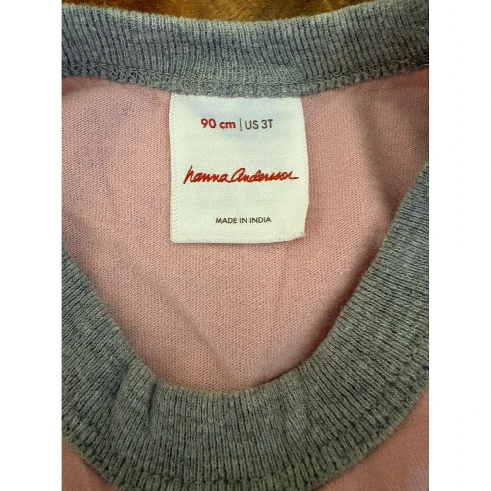 Hanna Andersson Bunny Raglan Tee, Size 3T